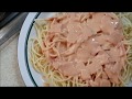 RECETA: Espaguetti (spaghetti) con crema y jamón