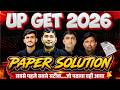 UP GET 2026 Paper Solution | UP GNM Nursing 2026 Paper Answer Key | UP GNM 2026 Paper Solution
