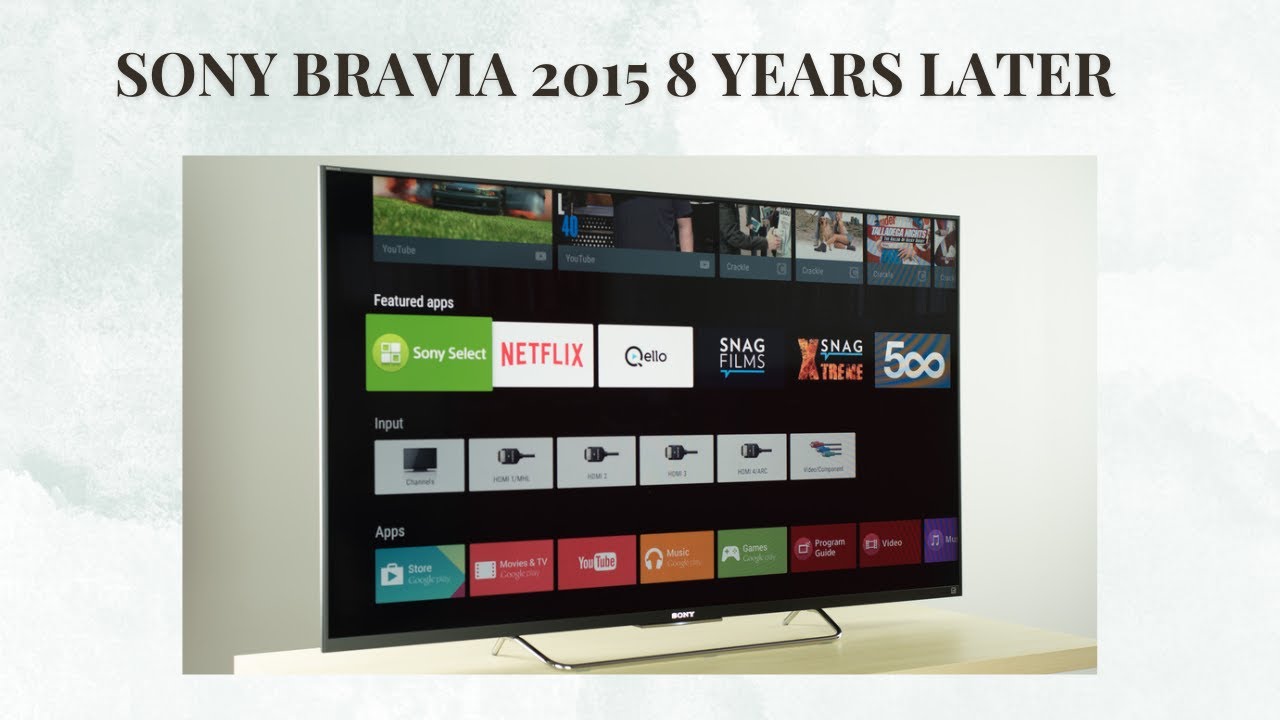 How well my Sony Bravia KDL-55W800C 2015 has aged - YouTube