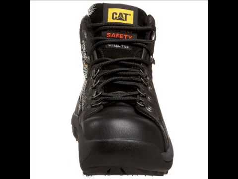 caterpillar men's hydraulic mid cut steel toe boot