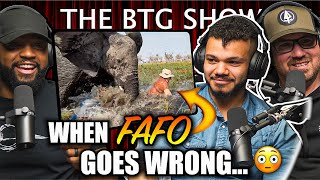 Elephant FLIPS Tourist Boat in Botswana 😱 | The BTG Show Reacts