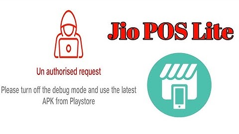 jio pos lite unauthorized request problem