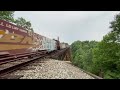 6/8/21- CSX Train Over a Big Trestle, and YN2 C40-9W leading!