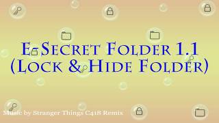 Lock Folder super aman menggunakan aplikasi E-Secret Folder v1.1 (Windows) screenshot 1