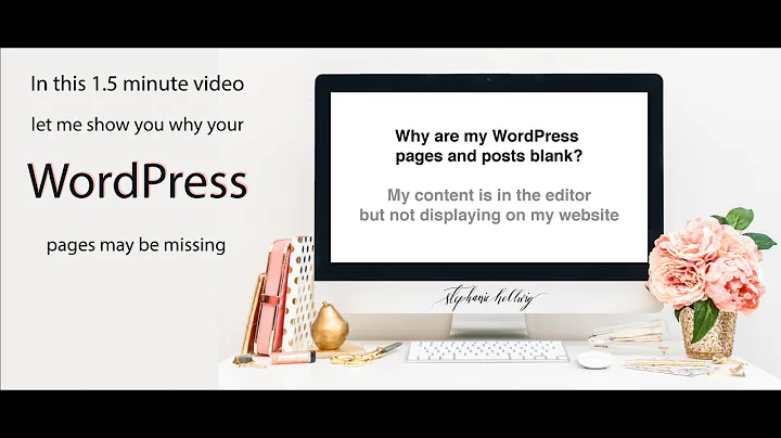 WordPress pages and posts are blank content is not displaying