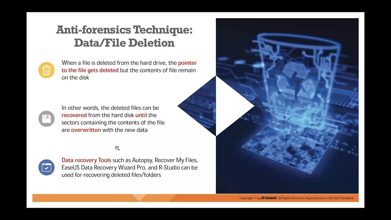Digital Forensics Essentials Module 05 Defeating Antiforensics