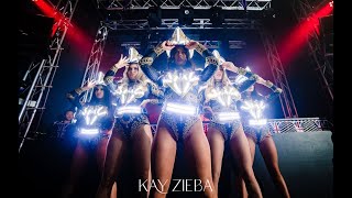 Sexy military style LED costume dancers for parties and events