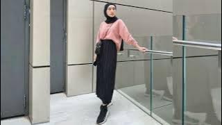INSPIRASI OOTD MENGGUNAKAN WARNA PINK SALEM CUTE BANGET BUAT REMAJA😍😍#style #hijabstyle #ootd