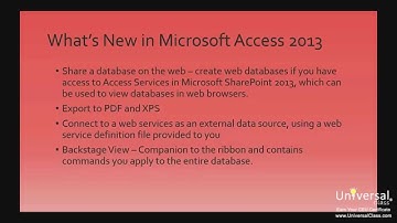 Introduction to Microsoft Access 2013