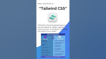 Bootstrap VS Tailwind CSS#tailwind #tailwindcss #frontend #html #css #developer #shorts #technology