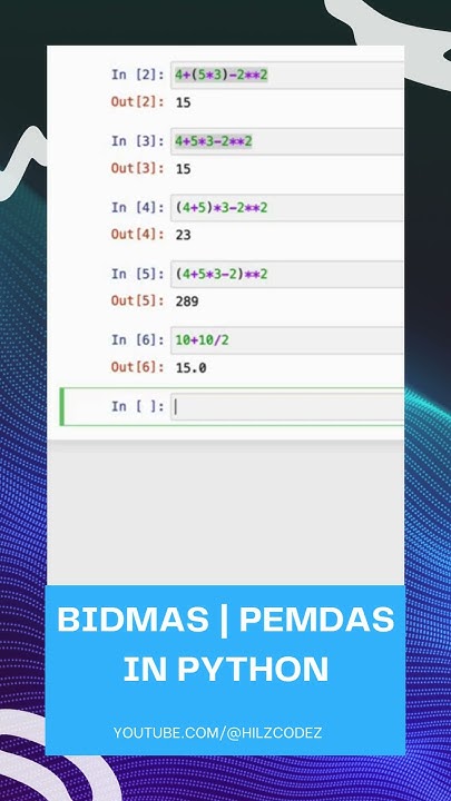 BIDMAS & PEMDAS in Python #coding #python #maths #programming # ...