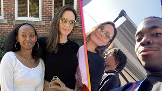 Angelina Jolie Attends Spelman College HOMECOMING With Daughter Zahara