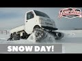 Suzuki Carry Mini Truck On Tracks - Snowday!