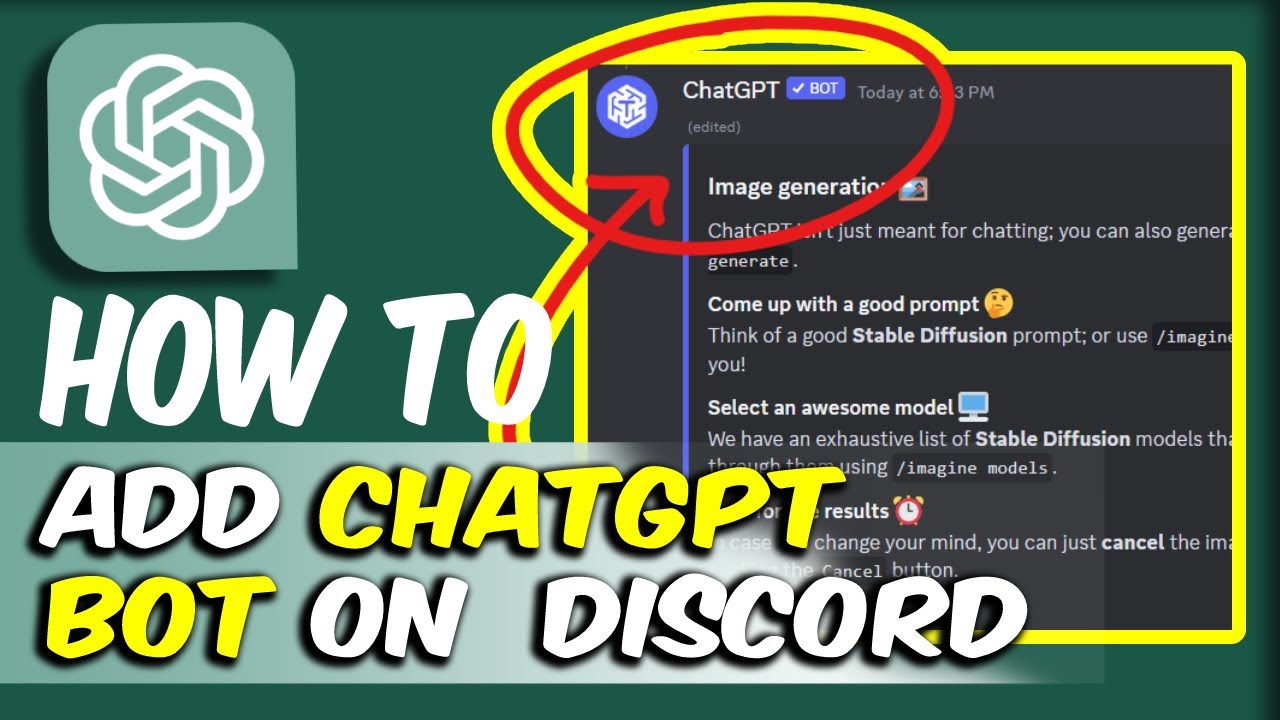 How to add ChatGPT Bot on Discord - Tutorial For beginners - YouTube