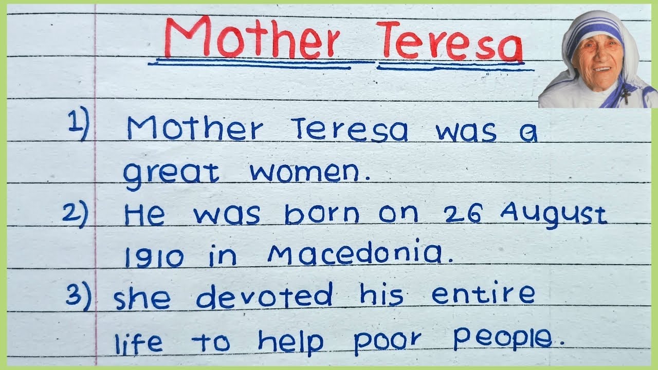 mother teresa essay conclusion