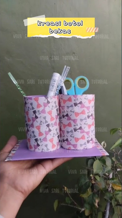 tempat pensil lucu dari botol bekas #giftideas #idekado #kreasibarangbekas #waste
