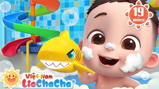 🛀🏼 Đếm số cùng đồ chơi trong bồn tắm | Trò chơi vui nhộn | LiaChaCha - Ca Nhạc Thiếu Nhi Việt Nam