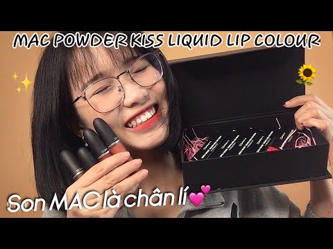 Mac Powder Kiss Liquid Lip Color,Son Mac Là Chân Lý l SWATCH & REVIEW l Minh Ngọc