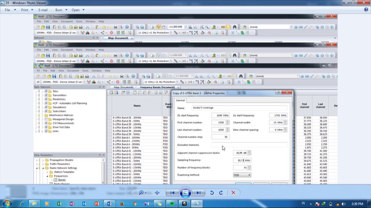 4G-LTE 1800 Mhz Coverage and Capacity Network Planning using Atoll