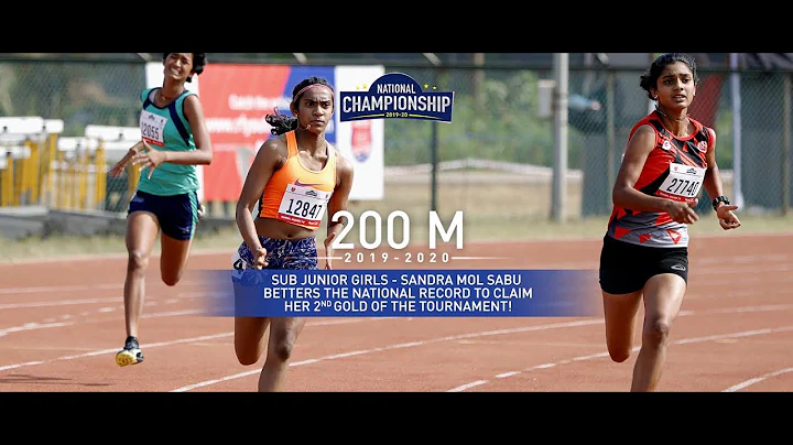 Sub Junior Girls 200m |  Sandra betters the national record!