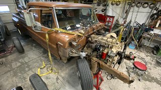 Brown Sugar Cummins Swap Part 4 Building Engine Mounts with LG Speed & Kustom