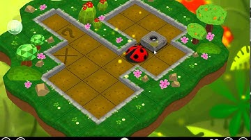 Sokoban Garden 2 Boxes Level 3