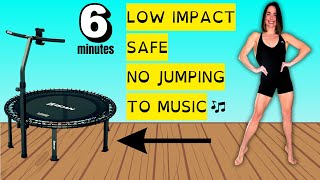 6 Minute Low Impact Step Cardio on Rebounder (No Jump, Safe & Fun) screenshot 3