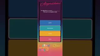 What is an Algorithm? | Around you or only in Computers ? Quizie, IBM learning Reward, Examples screenshot 4
