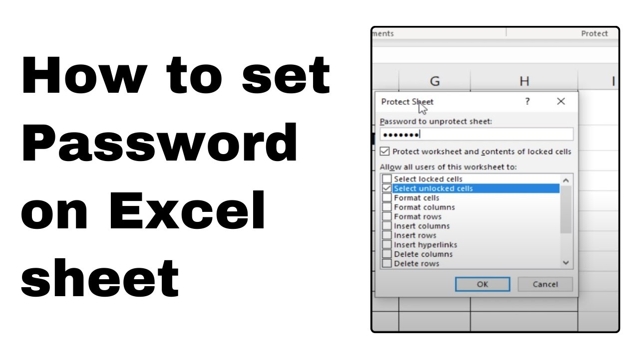 How To Put Password On Excel File Protect Excel Sheet YouTube How To Put Password On Excel File Protect Excel Sheet YouTube