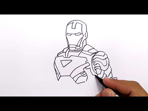 Very Easy How To Draw Ironman For Kids Learn How To Draw Youtube