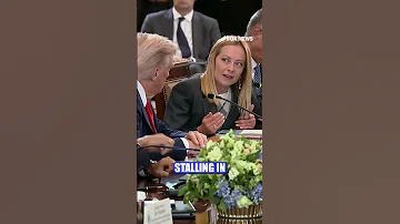 LISTEN Something Has Changed Thanks To Trump Says Italian Prime Minister Giorgia Meloni Shorts 