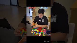 Max Park vs Logan Paul 🔥☠️ #rubikscube #puzzle #cubing #shortsfeed #shorts