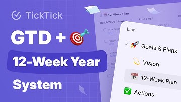 How I Master Tasks & Goals with TickTick: Using GTD & the 12-Week Year