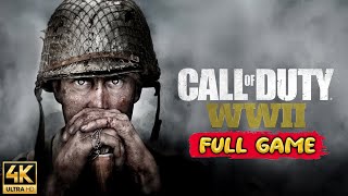 Call of Duty: WWII VETERAN Gameplay Walkthrough Immersive Gameplay [4K ULTRA HD] - No Commentary