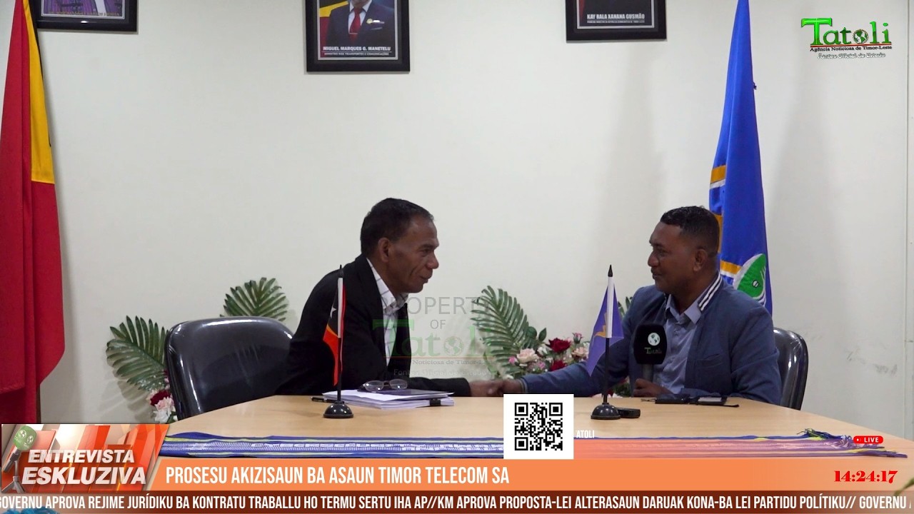 ENTREVISTA ESKLUZIVA - Prosesu akizisaun ba asaun Timor Telecom S.A