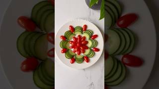 How to arrange an easy and beautiful Veggie plate🍅 Salad Platter Ideas 🌱 #fruitcutting #tutorial