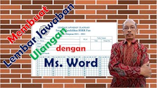 Membuat Lembar Jawaban Ulangan di Ms Word | Serba Ilmu Euclid Channel Membuat Lembar Jawaban Ulangan di Ms Word | Serba Ilmu Euclid Channel