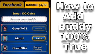 How to send request to buddy in ludo king/100%TRUE/ludo king join room/How to add buddy in ludo king screenshot 4