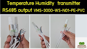 เซนเซอร์วัดอุณหภูมิความชื้น Temp/H RS485 Modbus RTU | VMS-3000-WS-N01 PE-PVC : miniature innovation
