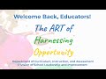 The Art of Harnessing the Opportunity: CCPS Back to School 2020-2021