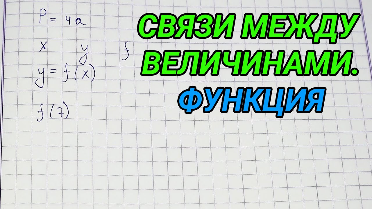 Связи между величинами функция 7 класс алгебра