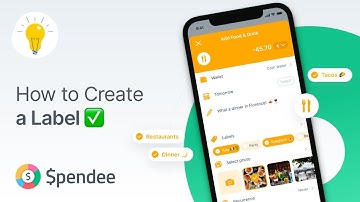 How to Create a Label in SPENDEE App