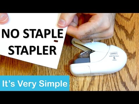 Say Goodbye to Staples with the Staple Free Stapler