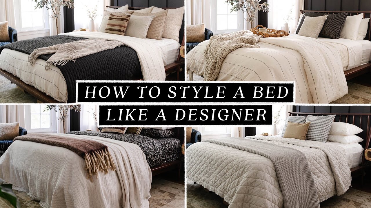 4 DIFFERENT WAYS TO STYLE BED PILLOWS