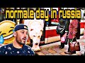 REACTION to normal day in russian   FUNNY