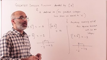Functions: Greatest Integer Function - 1