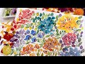 Easiest Flowers You'll Ever Paint - Relaxing Loose Watercolor Tutorial for Beginners - Step by Step