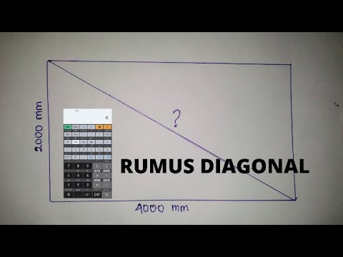 Video: Bagaimana cara mencari diagonal segitiga siku-siku?