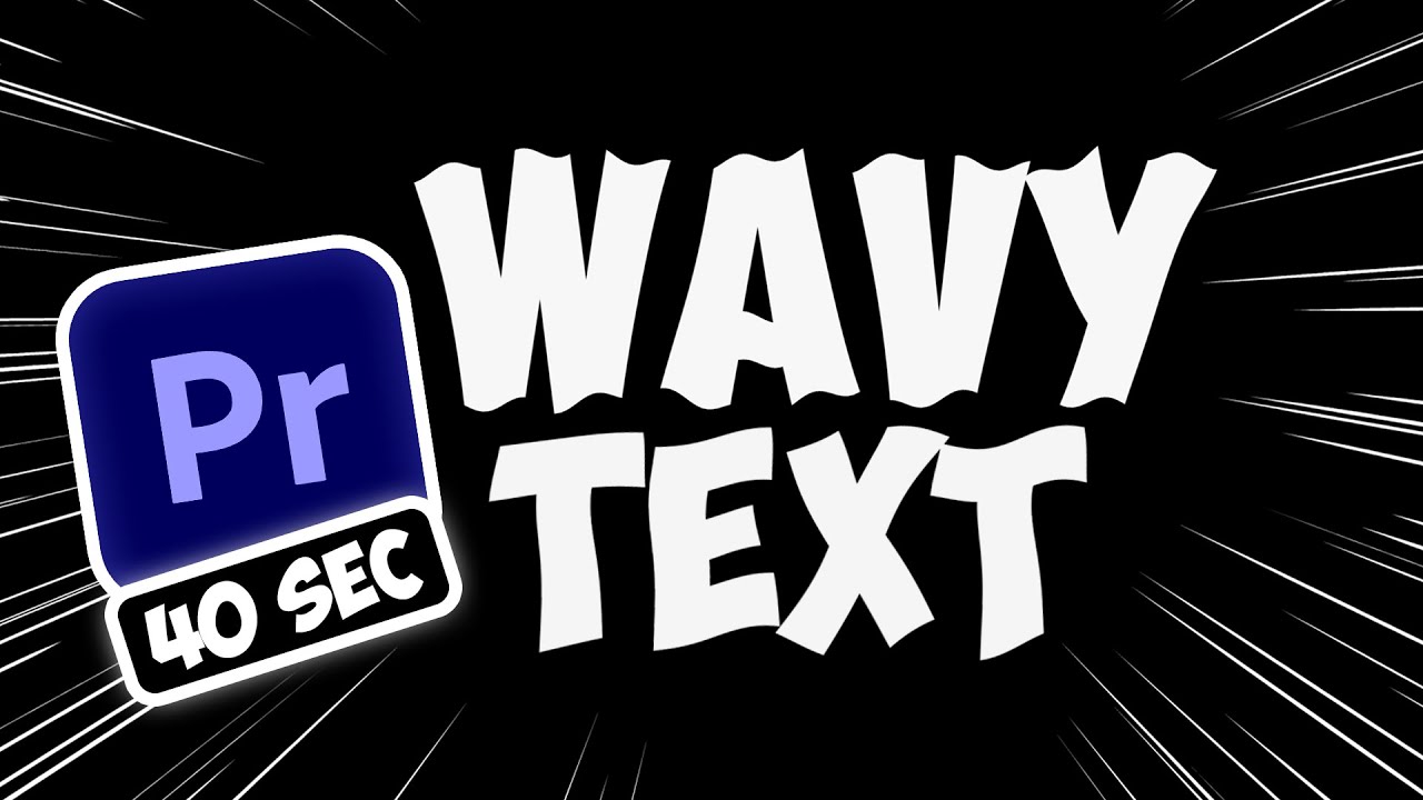 How to Make WAVY Text in Premiere Pro!