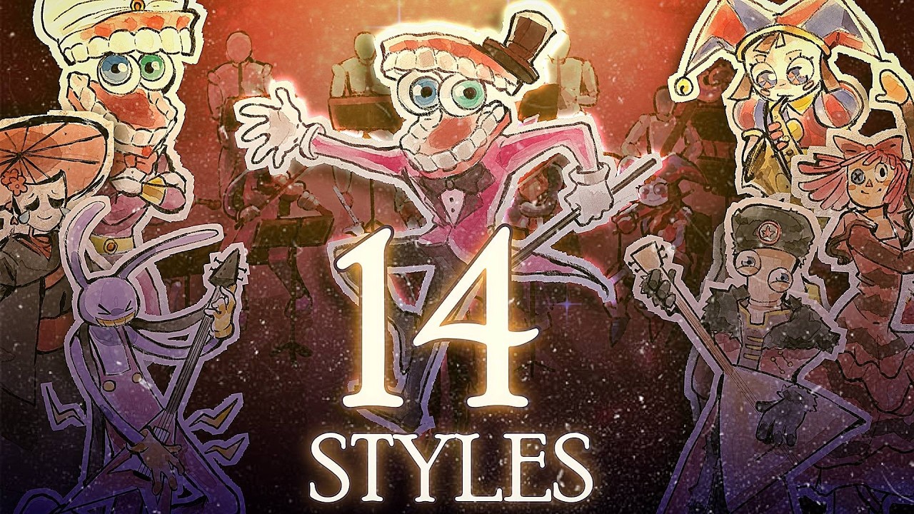 The Amazing Digital Circus in 14 Musical Styles - YouTube